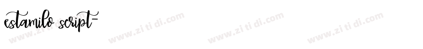 estamilo script字体转换